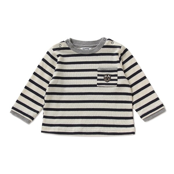 【KISETTE】 ボーダー長袖TEE【日本製】