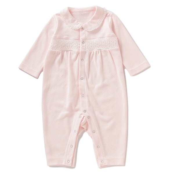 【KISETTE】 ブライトスムースジャカードカバーオール【日本製】