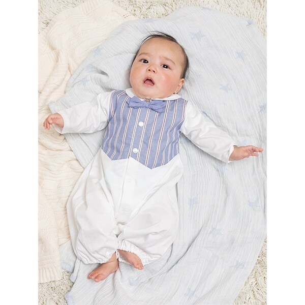 【KISETTE】 ストライプベスト風兼用ドレス【日本製】