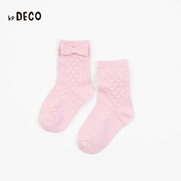 KPDECO リボン付きクルーソックス(13～23)