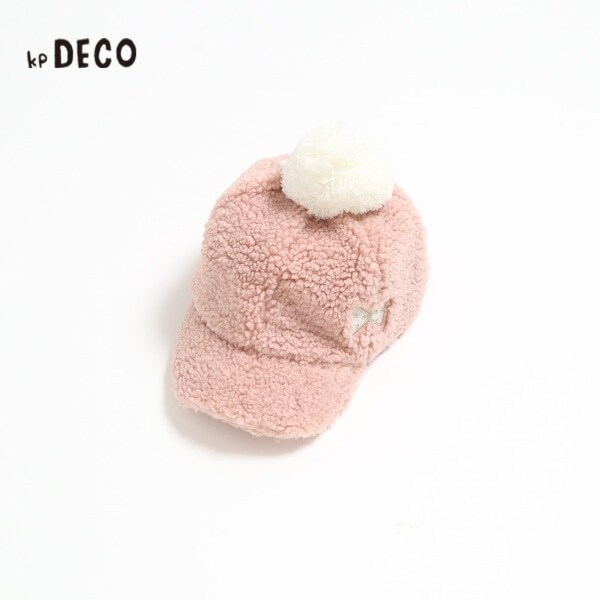 KPDECO(ケーピーデコ)ボア梵天付きキャップ(M～L)