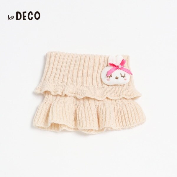 KPDECO(ケーピーデコ)mimi付きニットスヌード(S)