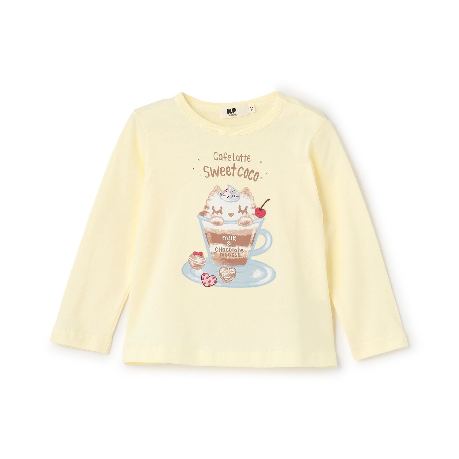 ラテcocoプリント長袖Tシャツ
