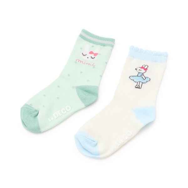 mimiモチーフ２Ｐソックス