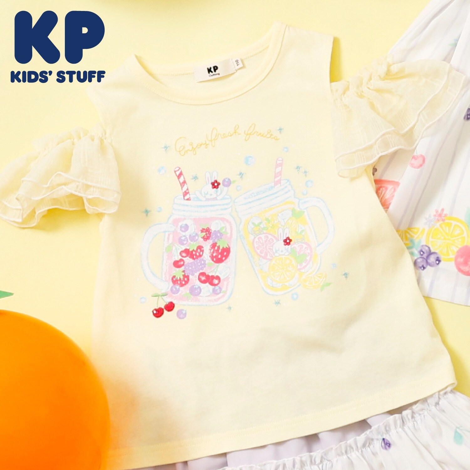 ジュースプリント キシリトール加工Tシャツ