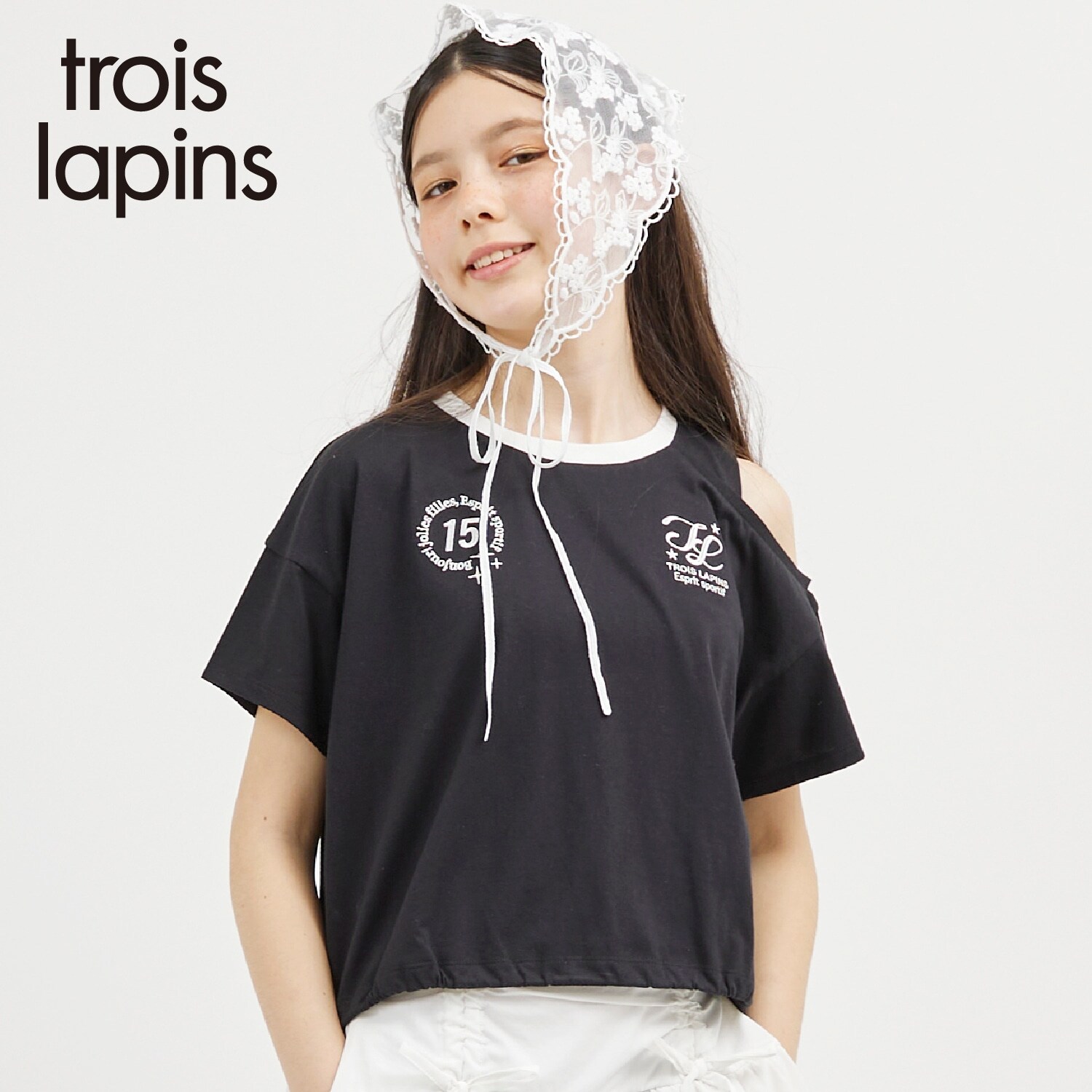 trois lapins (トロワラパン) コンフォートクール 肩あきＴ