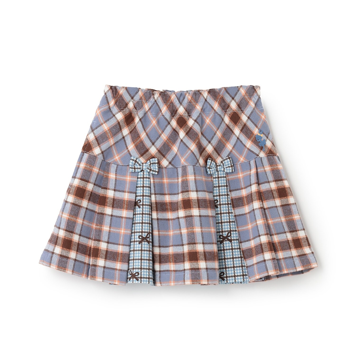 チェック×チェック プリーツスカパン