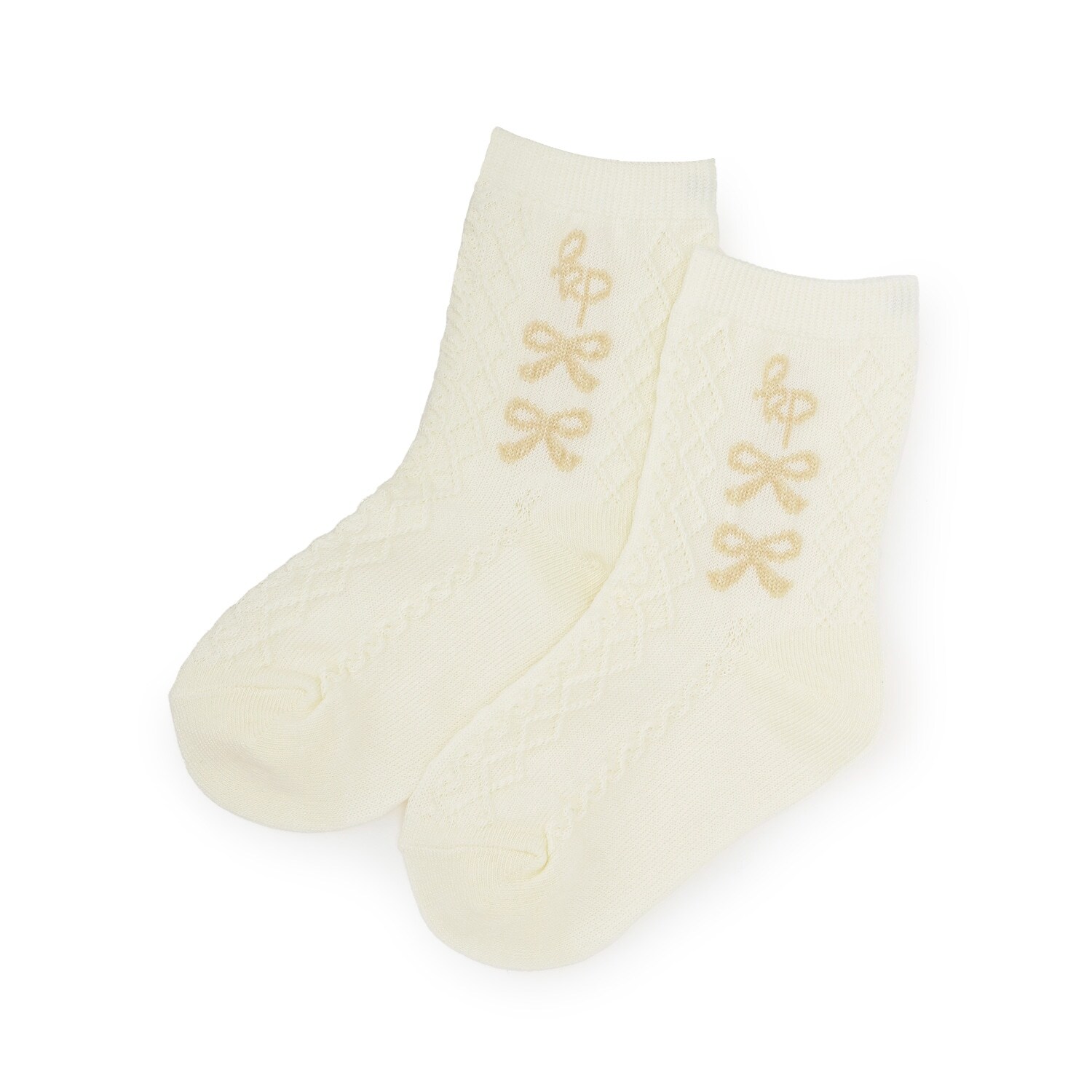 リボン柄 フロート編ソックス