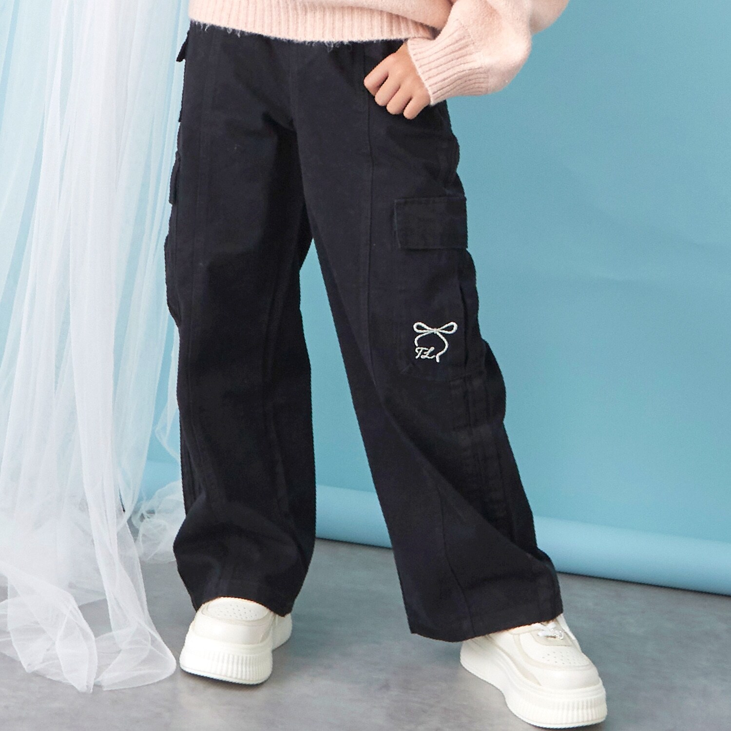 【trois lapins】 サイドライン カーゴパンツ