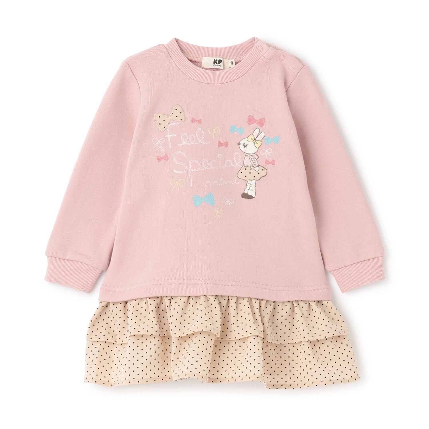 mimiちゃん 裏毛ワンピース 【吸湿発熱】