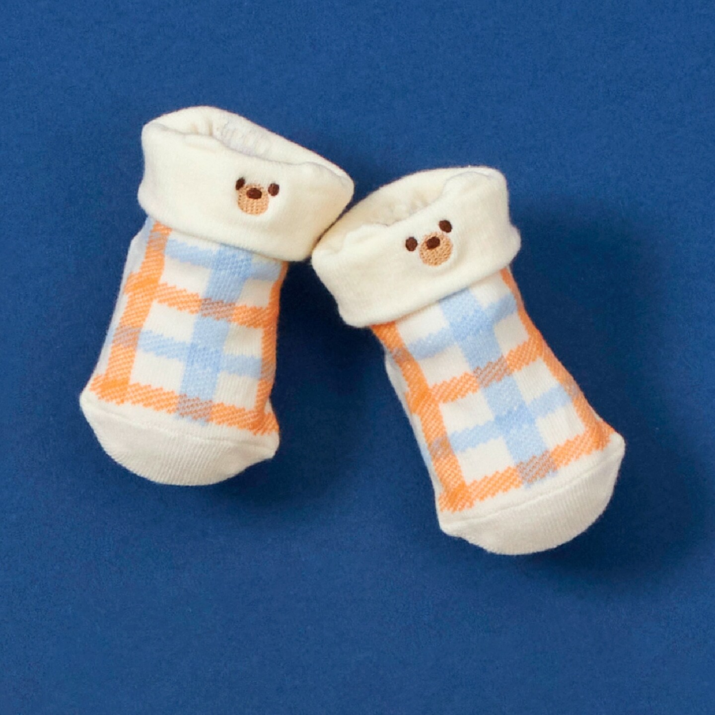 クマ耳 チェック BABYソックス