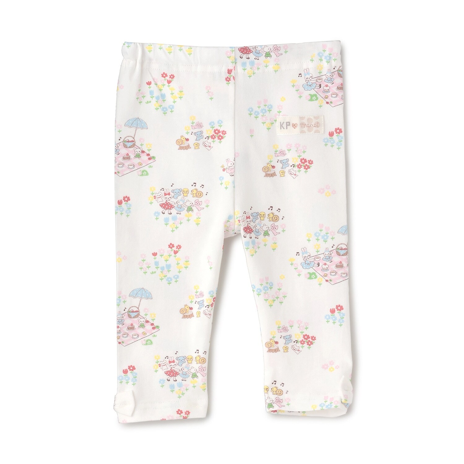 ベア天竺総柄 スパッツ 7分丈