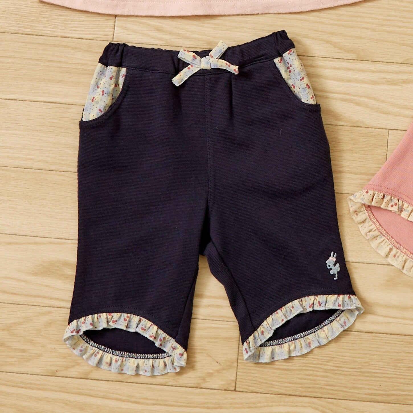 SZ天竺 5分丈フリルパンツ