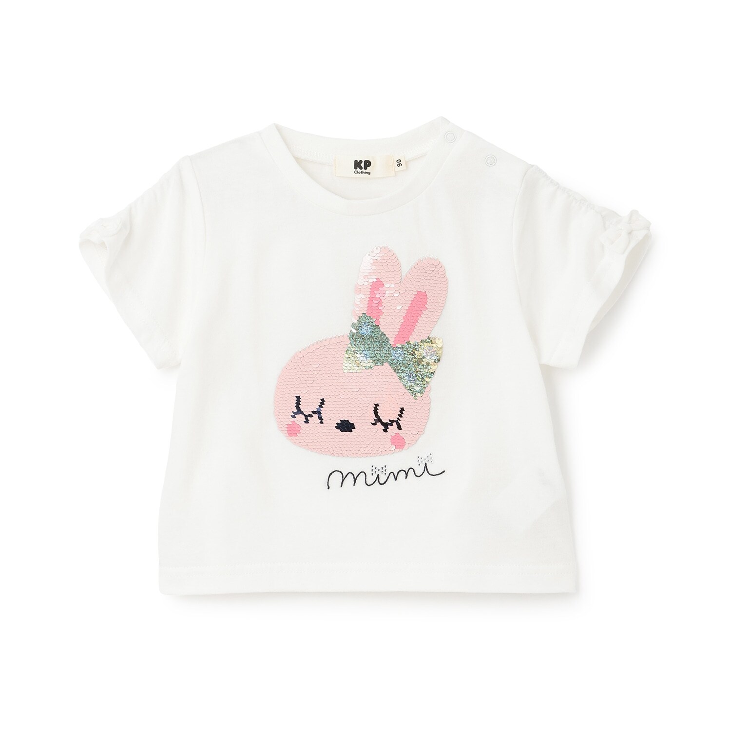 mimiちゃん スパンコール刺しゅう Tシャツ