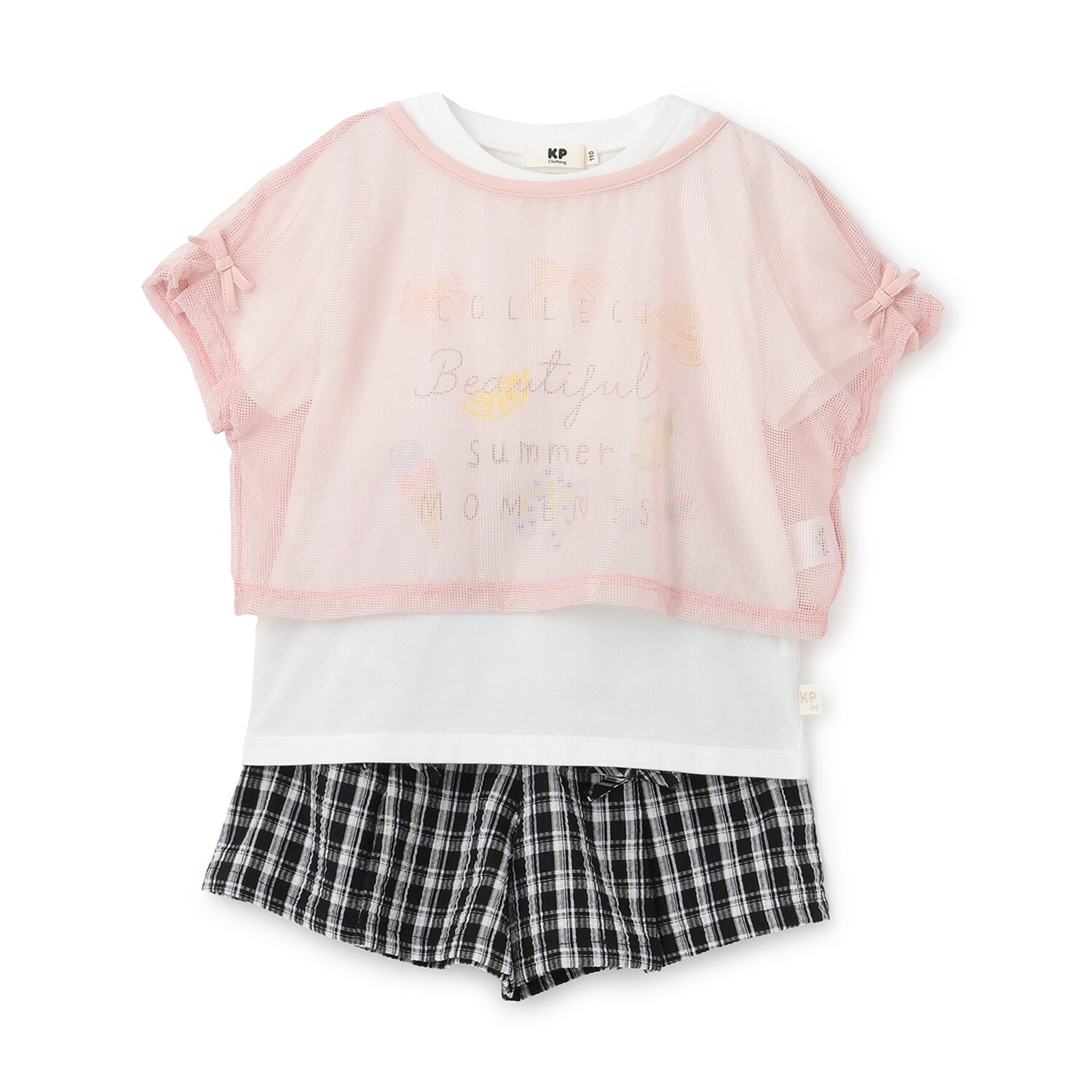 Tシャツ・ショートパンツ・メッシュＴ セット