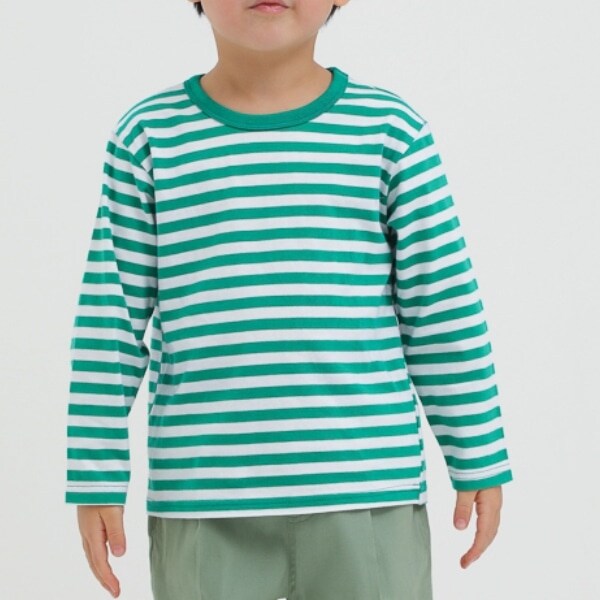 デイリームジボーダー長袖Tシャツ