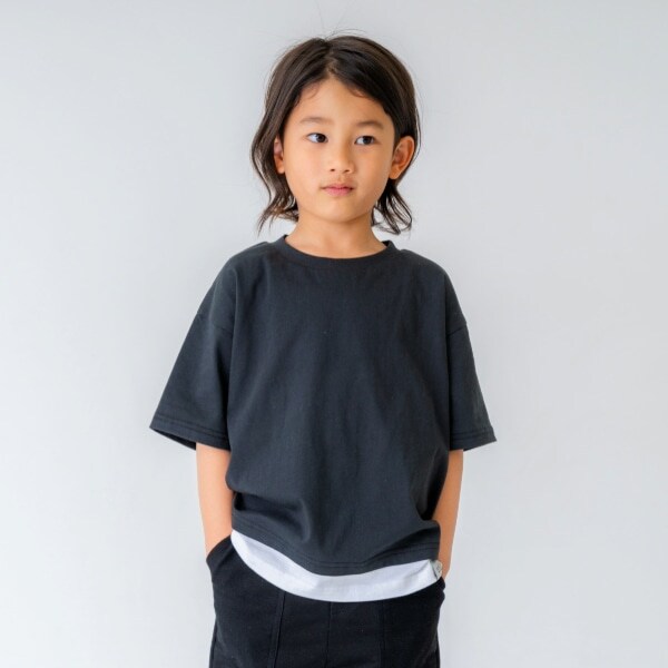 【親子リンク】Kidsカラーレイヤード風Tシャツ
