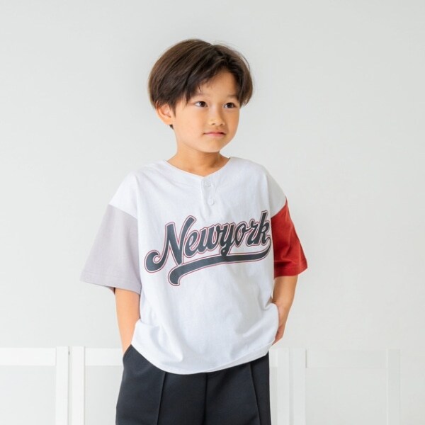 ベースボール半袖Tシャツ