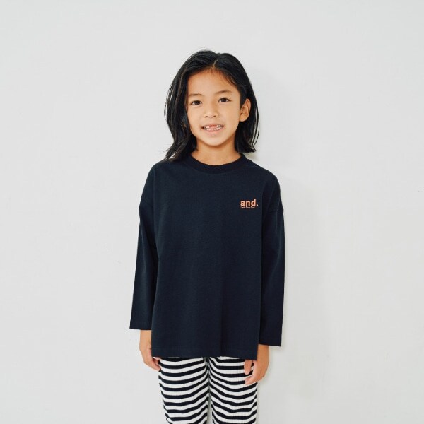 【親子リンク】KidsD.ロゴビッグロンT