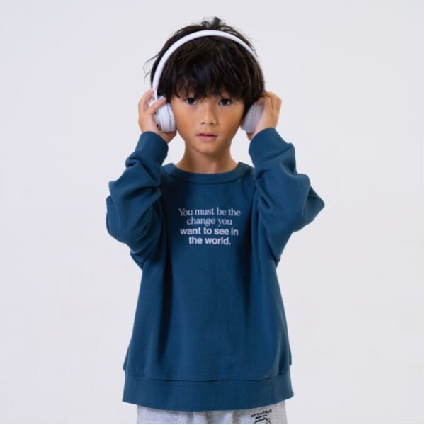 アソートロゴプリントワイドスウェット