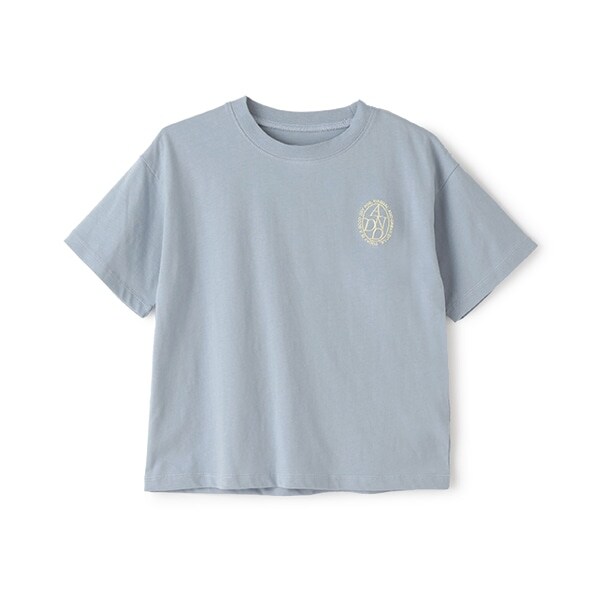 【綿100%】【365D.】ワンポイント刺しゅうワイド半T