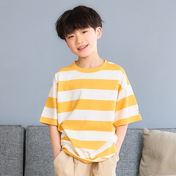 【365D.】アソートボーダーワイド半T