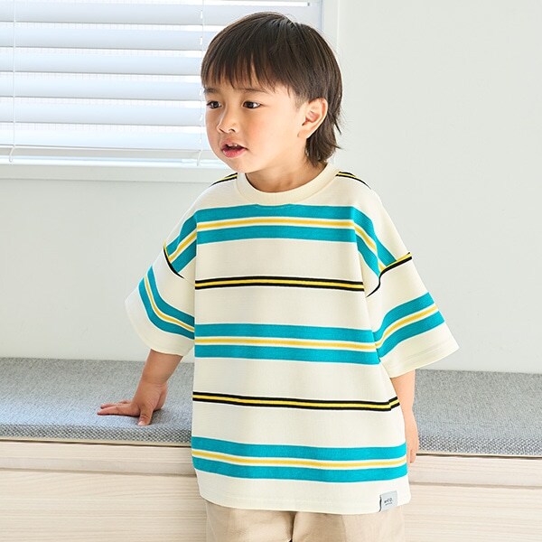 リップルボーダービッグ半T