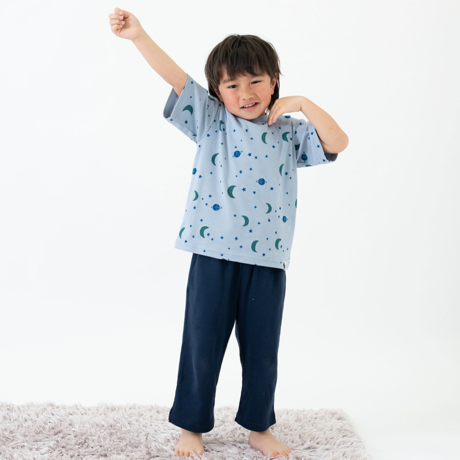 【ワンマイルウェア】柄アソートスムースパジャマ