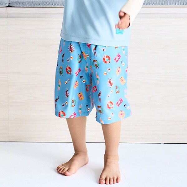 【SWIM】ダブルウエストスイムハーフパンツ