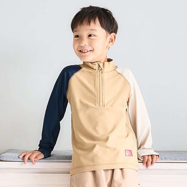 【SWIM】ハーフジップラッシュガード