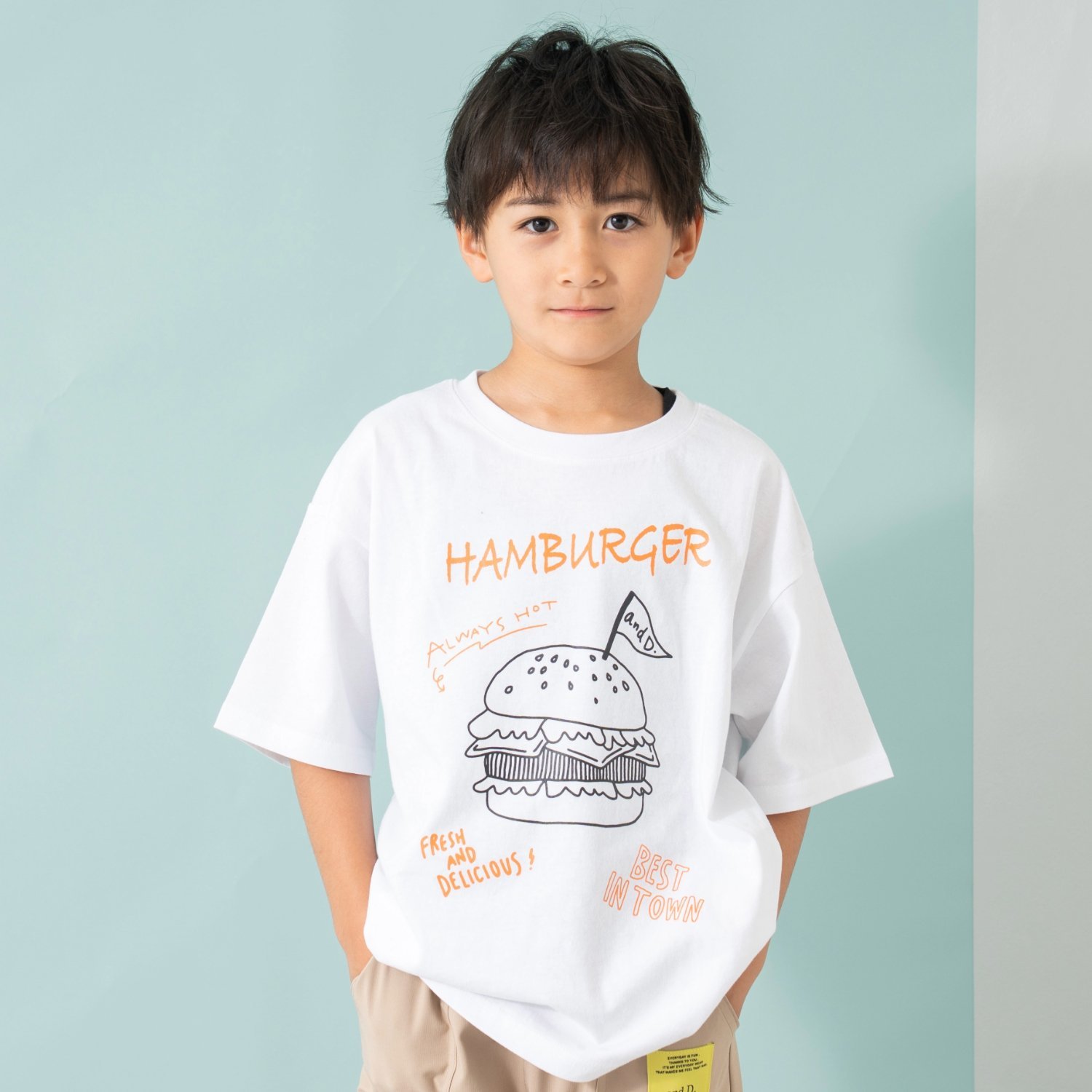 【綿100%】【365D.】ジャンキーまんぷくワイド半T