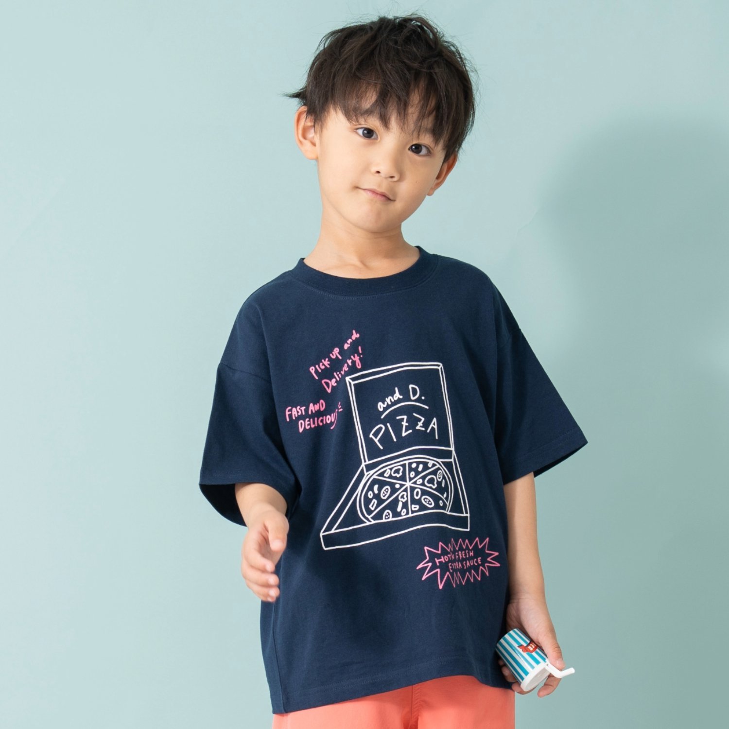 【綿100%】【365D.】ジャンキーまんぷくワイド半T