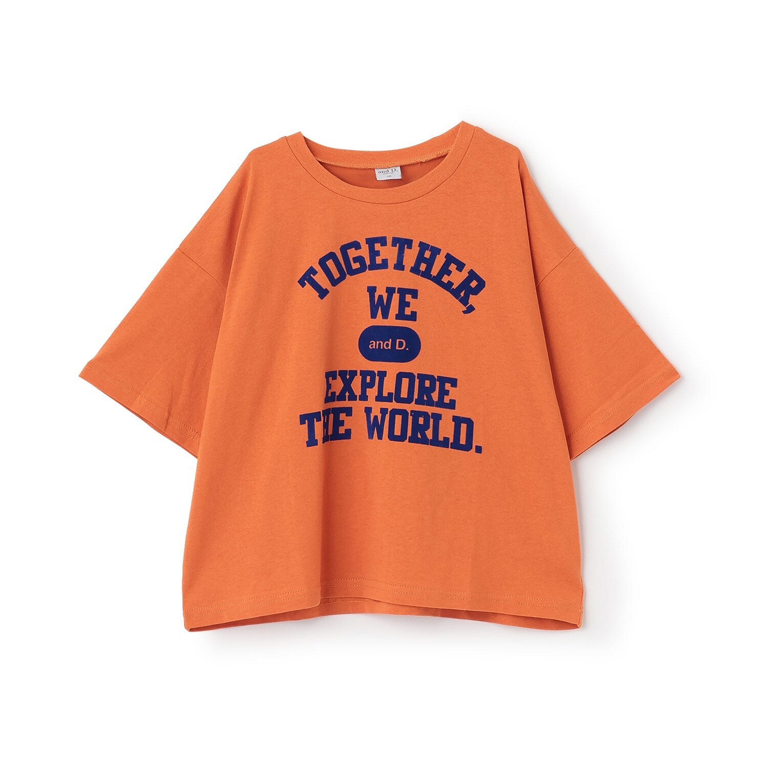 【綿100%】カレッジプリント半袖T