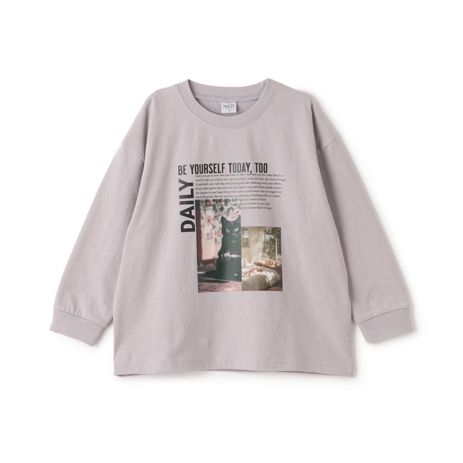 【USAコットン】CATフォトプリントロンT