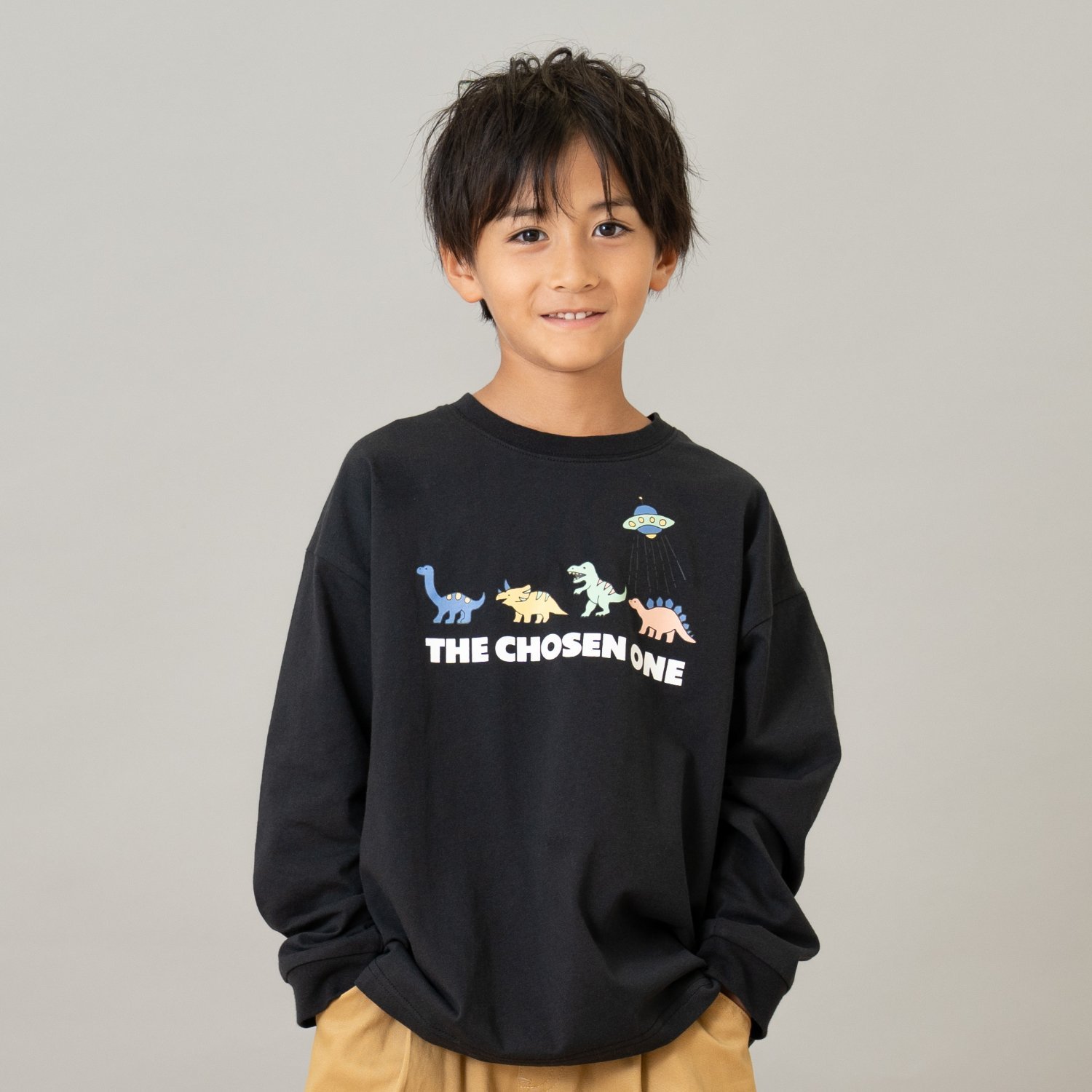 【綿100】【365D.】OFUZAKE柄ロンT