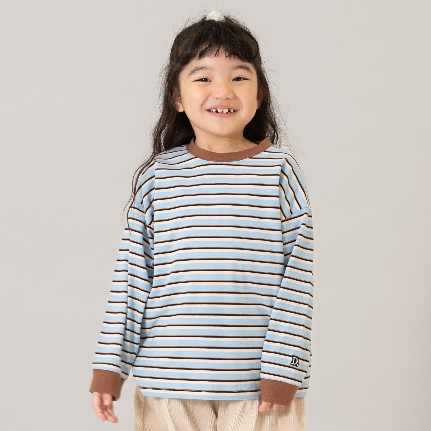 【親子リンク】【綿100】【365D.】アソートボーダーワイドロンT