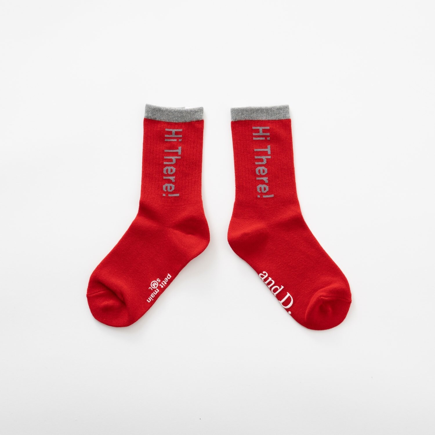 【365D.】バイカラーロゴソックス/靴下