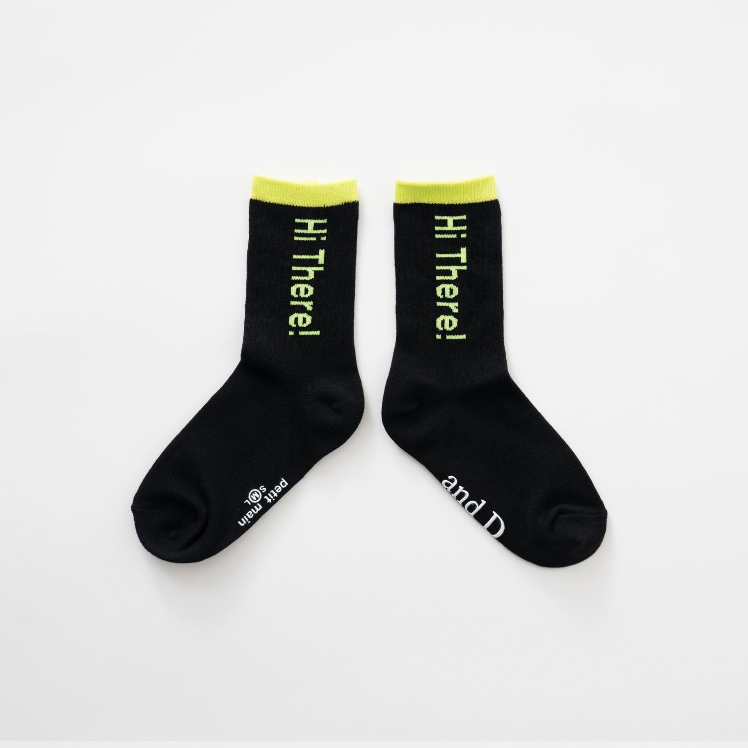 【365D.】バイカラーロゴソックス/靴下