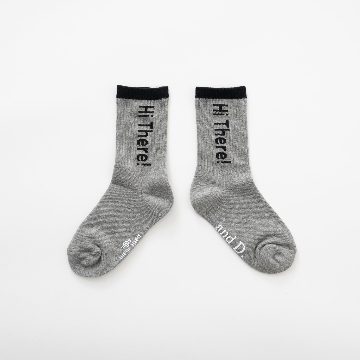 【365D.】バイカラーロゴソックス/靴下