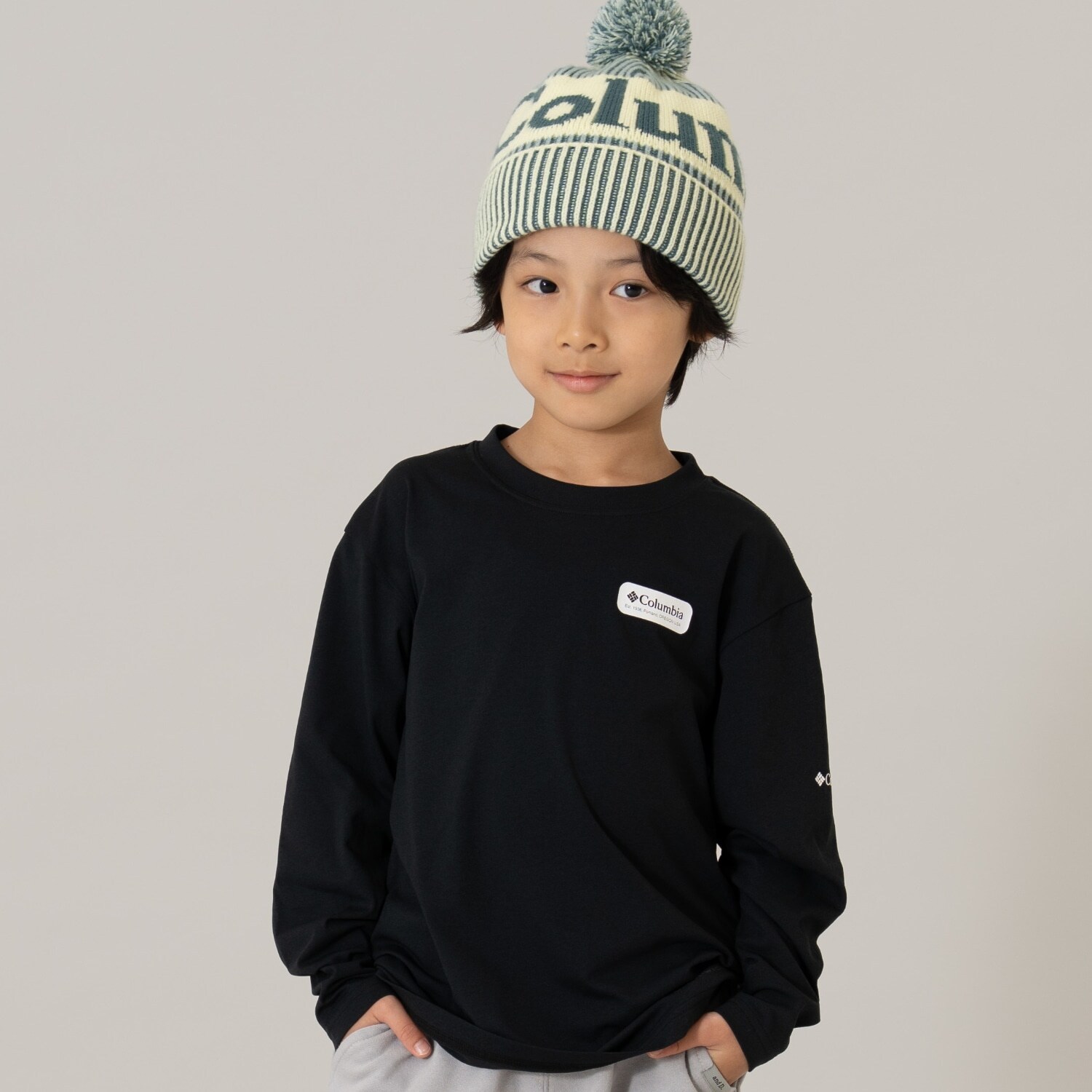 【Columbia】KidsワンポイントロゴロンT