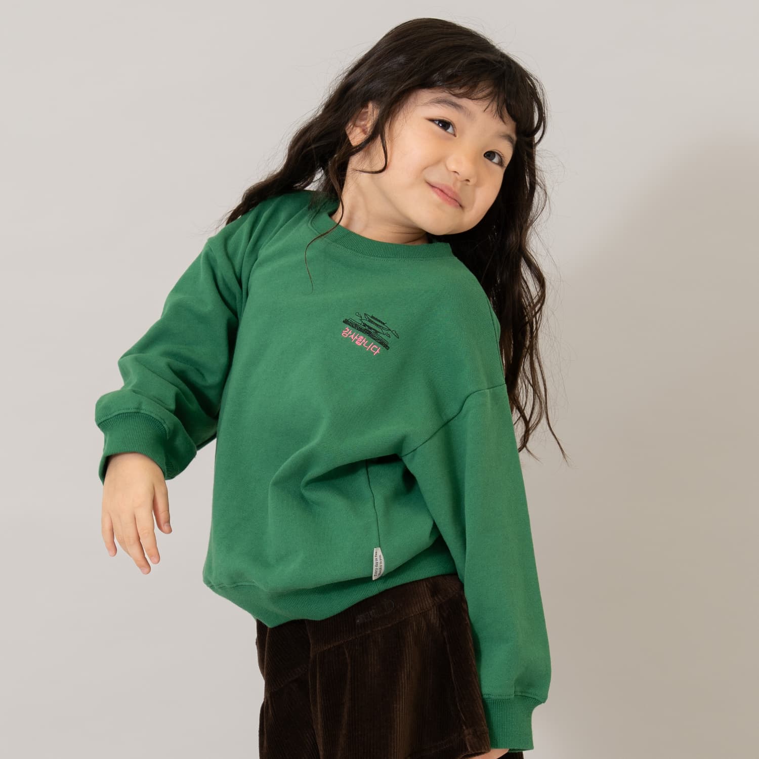 【親子リンク】【365D.】スウェットシティアイコン刺繍ワイドプルオーバー