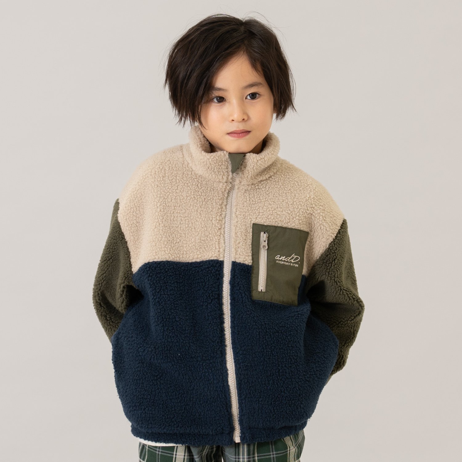 ボアスタンドブルゾン/あったか/アウター