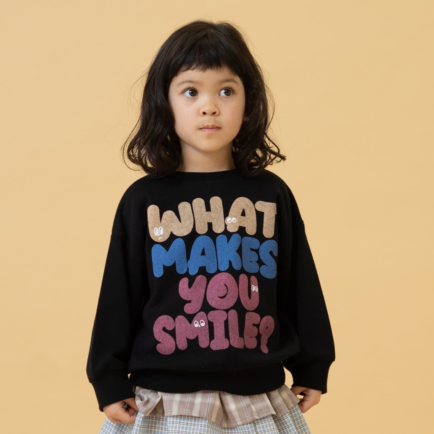 クラック加工スウェットプルオーバー