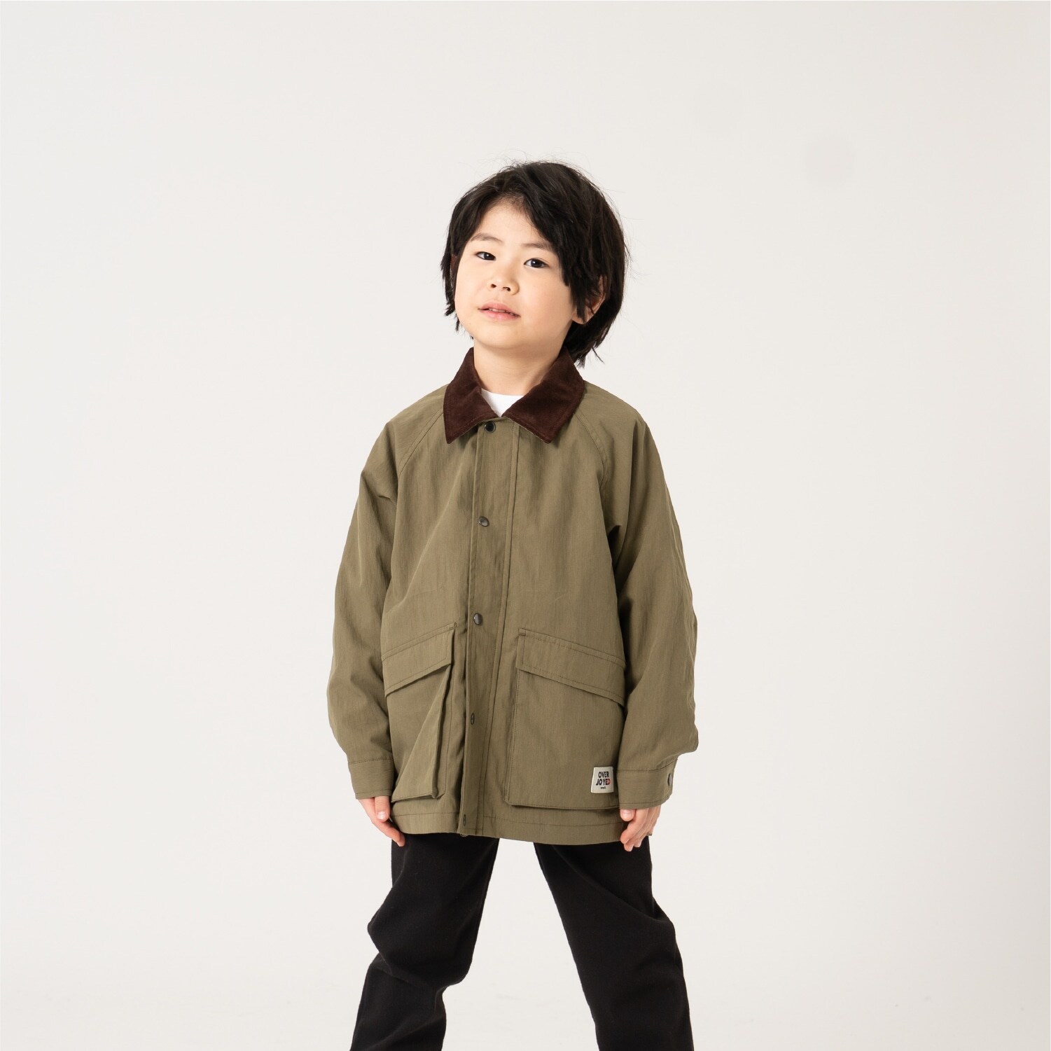 衿コーデュロイジップアップジャケット