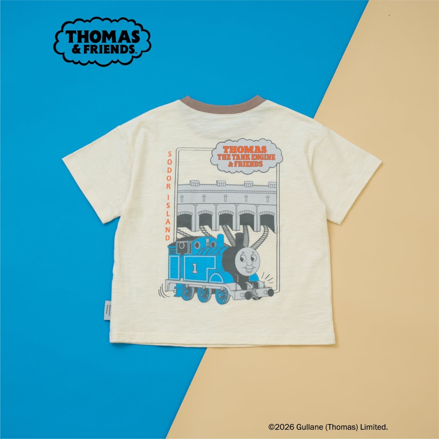 【親子リンク】【きかんしゃトーマス】KIDSリラックスリンガー半袖T