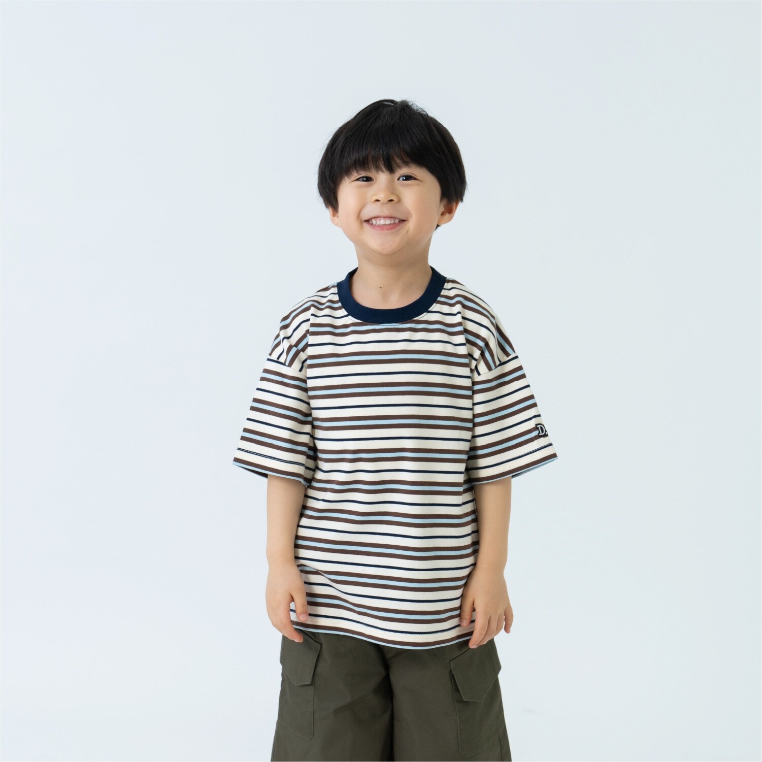 【365D】アソートボーダーワイド半袖T