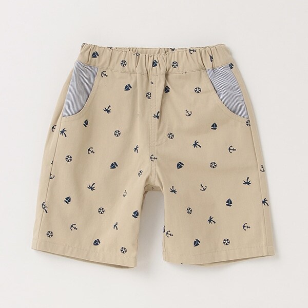 マリン総柄ショートパンツ