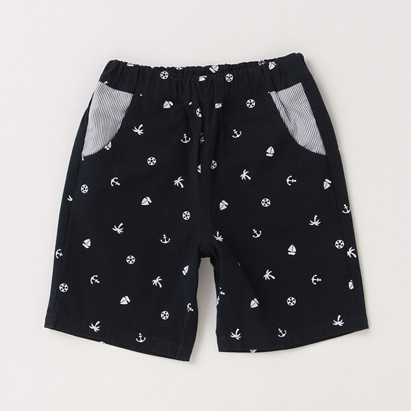 マリン総柄ショートパンツ