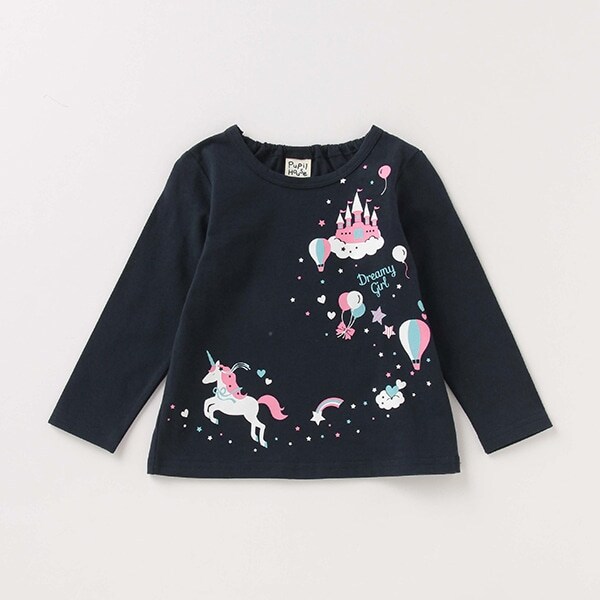 ユニコーンプリントTシャツ