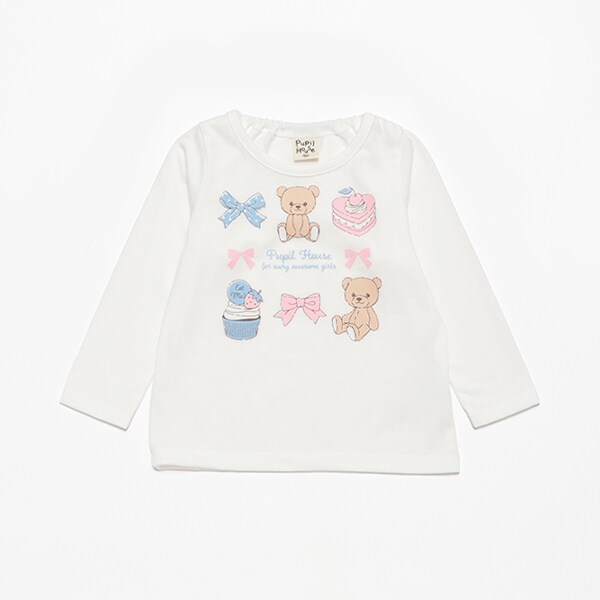 990T長袖クマリボンスウィーツ